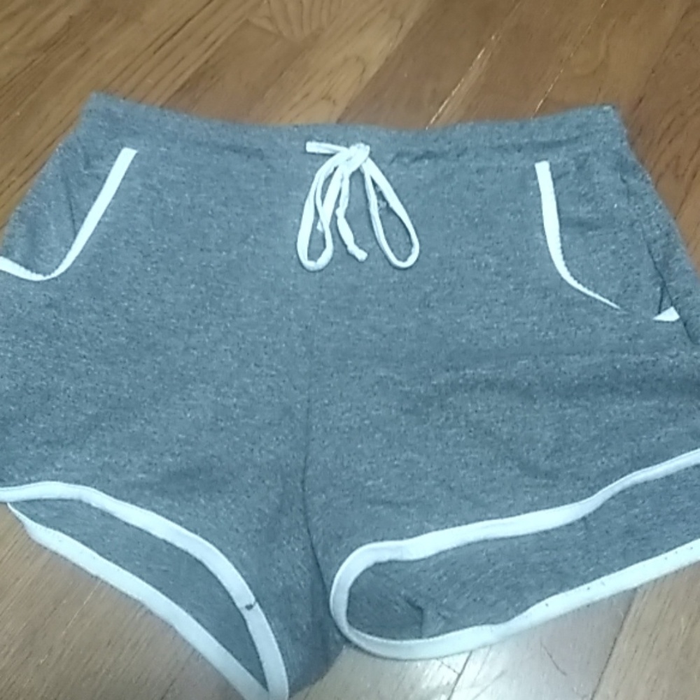 Gray booty shorts
